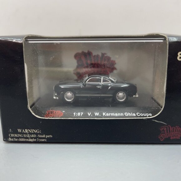 Malibu International 1:87 Volkswagon VW Karmann Chia Coupe Car Black Die Cast - Picture 1 of 6